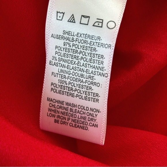 Dress the Population Catalina Vibrant Red Fit and Flare Dress Medium NEW NWT - Picture 11 of 12